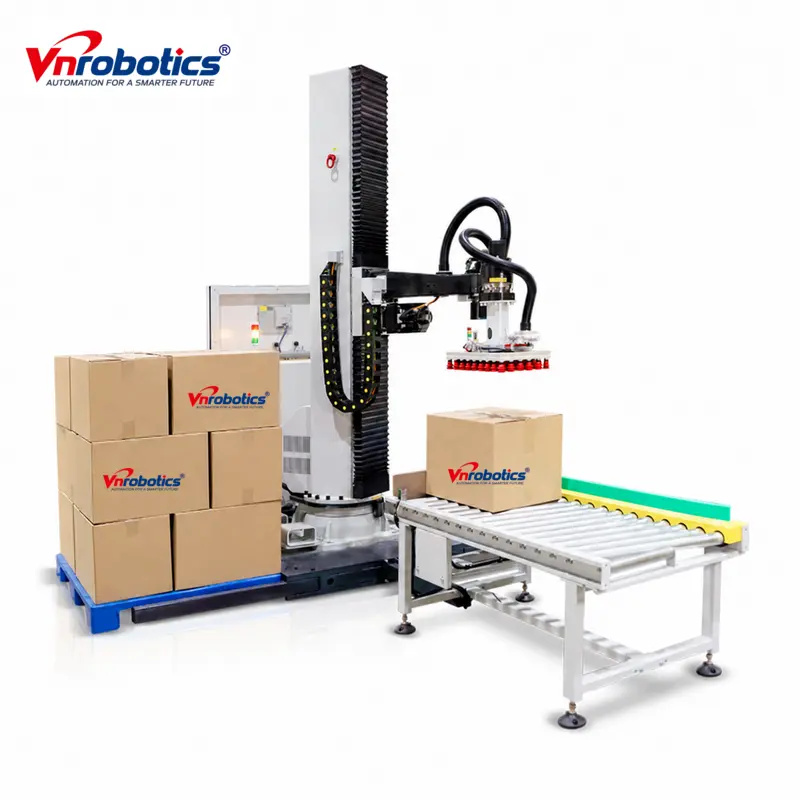 Máy xếp pallet dạng cột 70–150 kg cho thùng carton và bao dệt