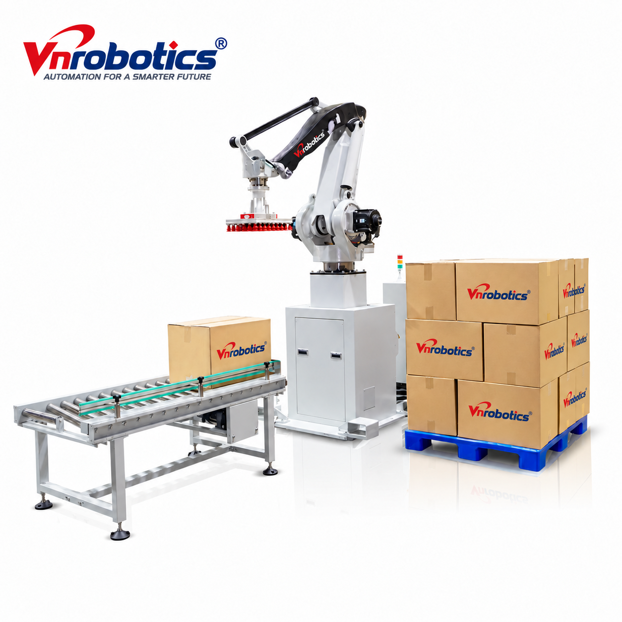 Robot Xếp Hàng Lên Pallet Tự Động 50kg | VNR-2000-50