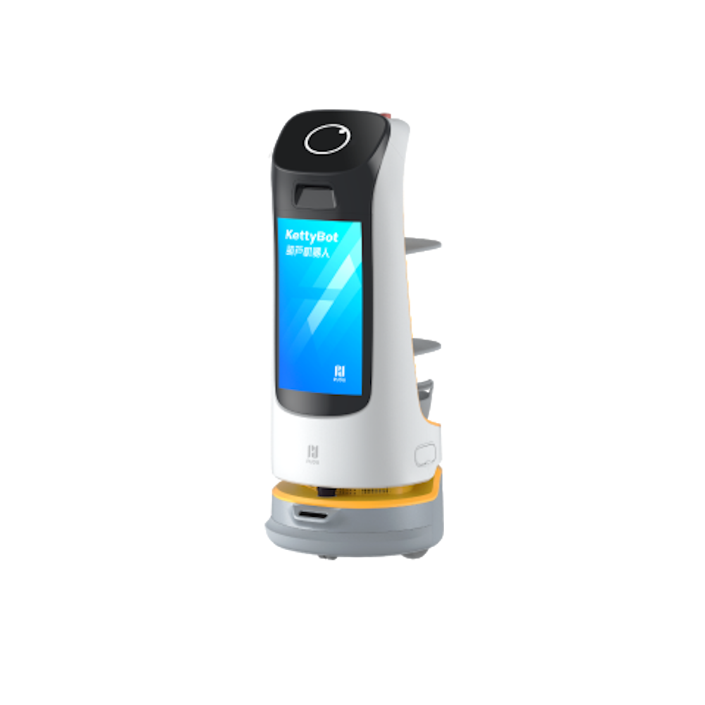 KettyBot - Robot phục vụ có màn hình quảng cáo